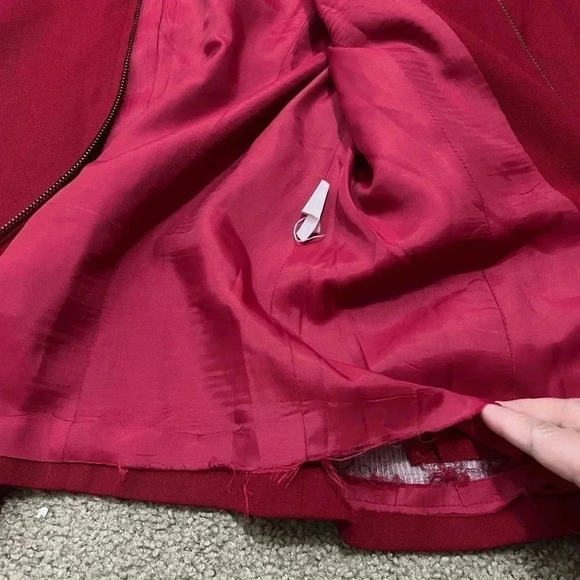 J.MCLAUGHLIN VINTAGE Red Blazer Made in USA Size 10 - Picture 7 of 10